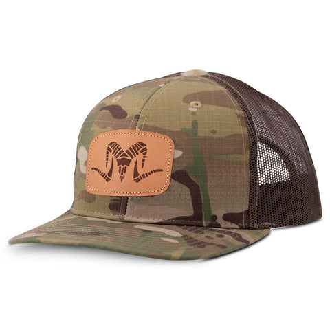 Argali Multicam Leather Patch Hat